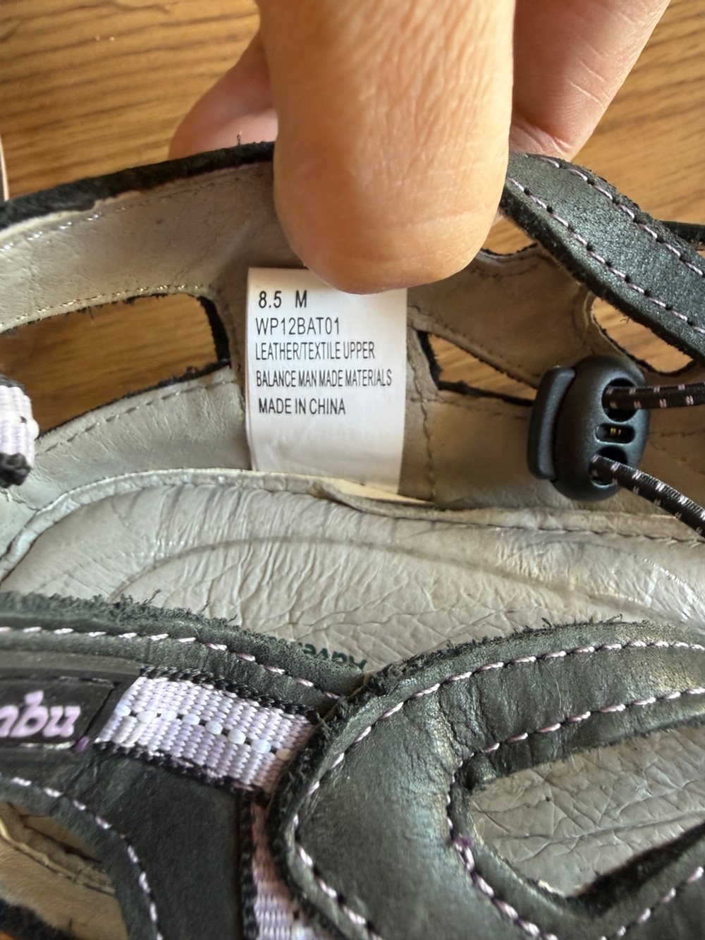 Jambu Black Purple Water Ready Closed Toe Sandals Sz 8.5 - Picture 11 of 12